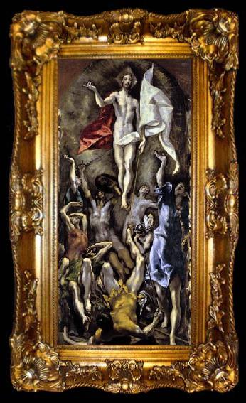 framed  GRECO, El The Resurrection, ta009-2